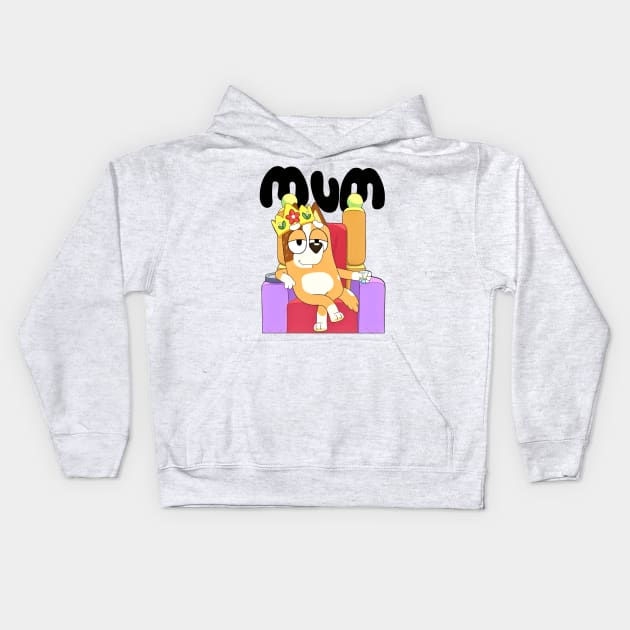 Queen Mum Kids Hoodie by jersimage